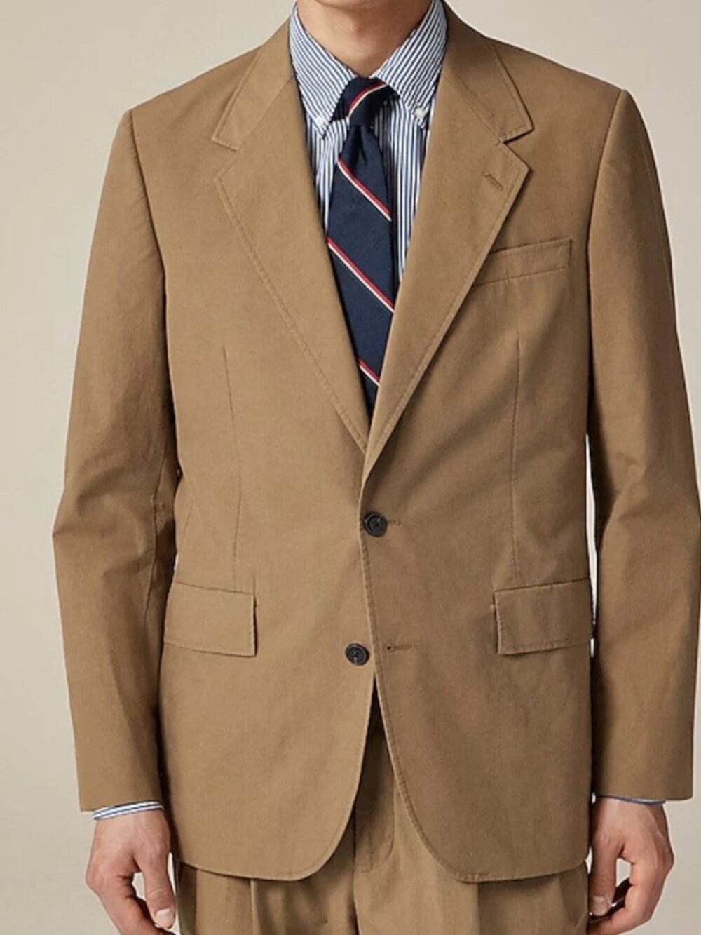 J.Crew Relaxed-Fit Suit Jacket in Cotton Poplin NWT Size 39R